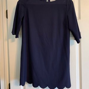Tobi Women’s Navy Scallop Dress